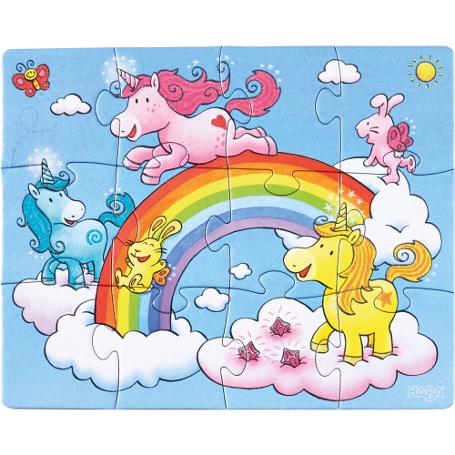 Haba puzzle unicorn glitter brillano